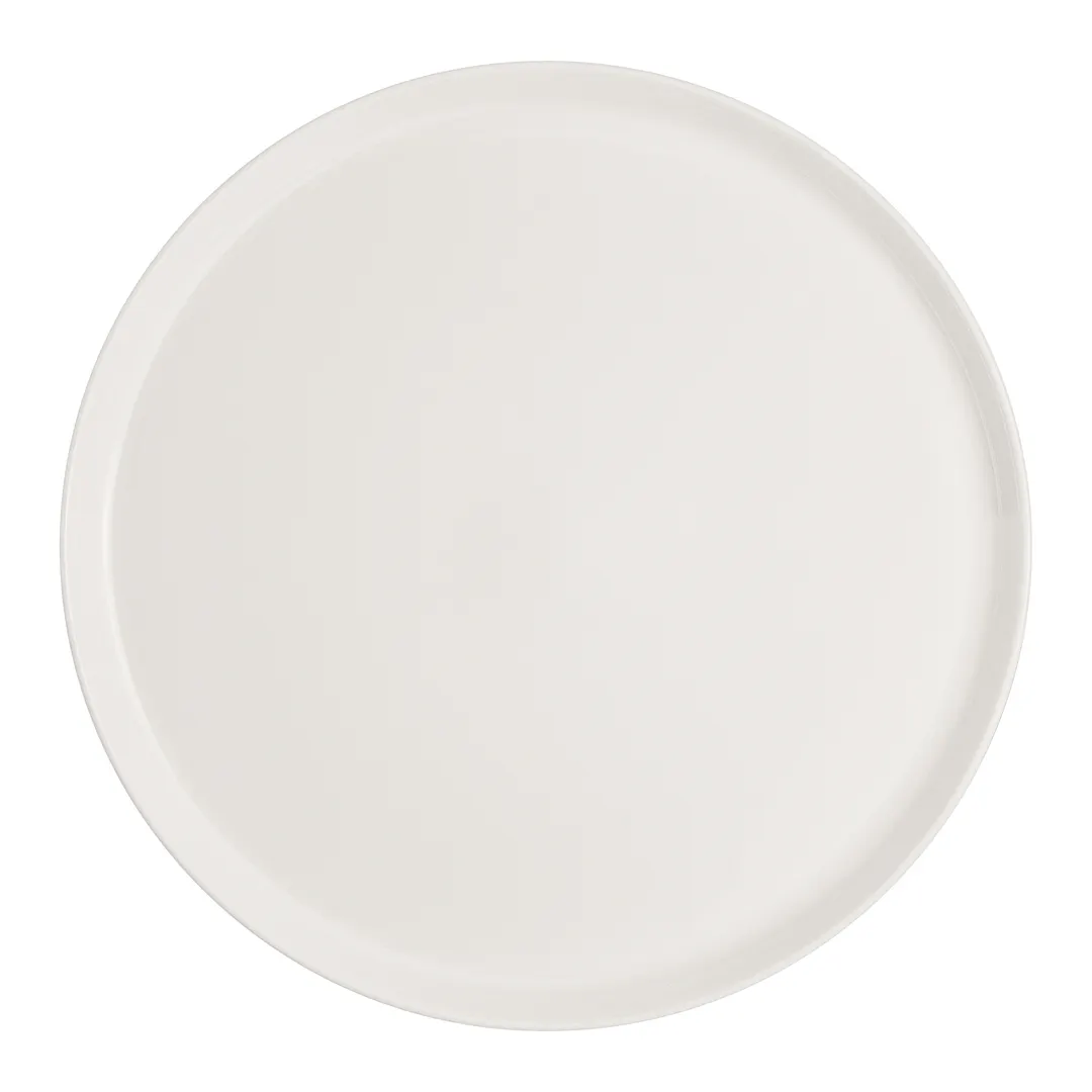 Steelite 51109ST3202 Round China Tray, 10.75" x 0.75", White Album, Dishwasher/Oven Safe - 1 Dozen