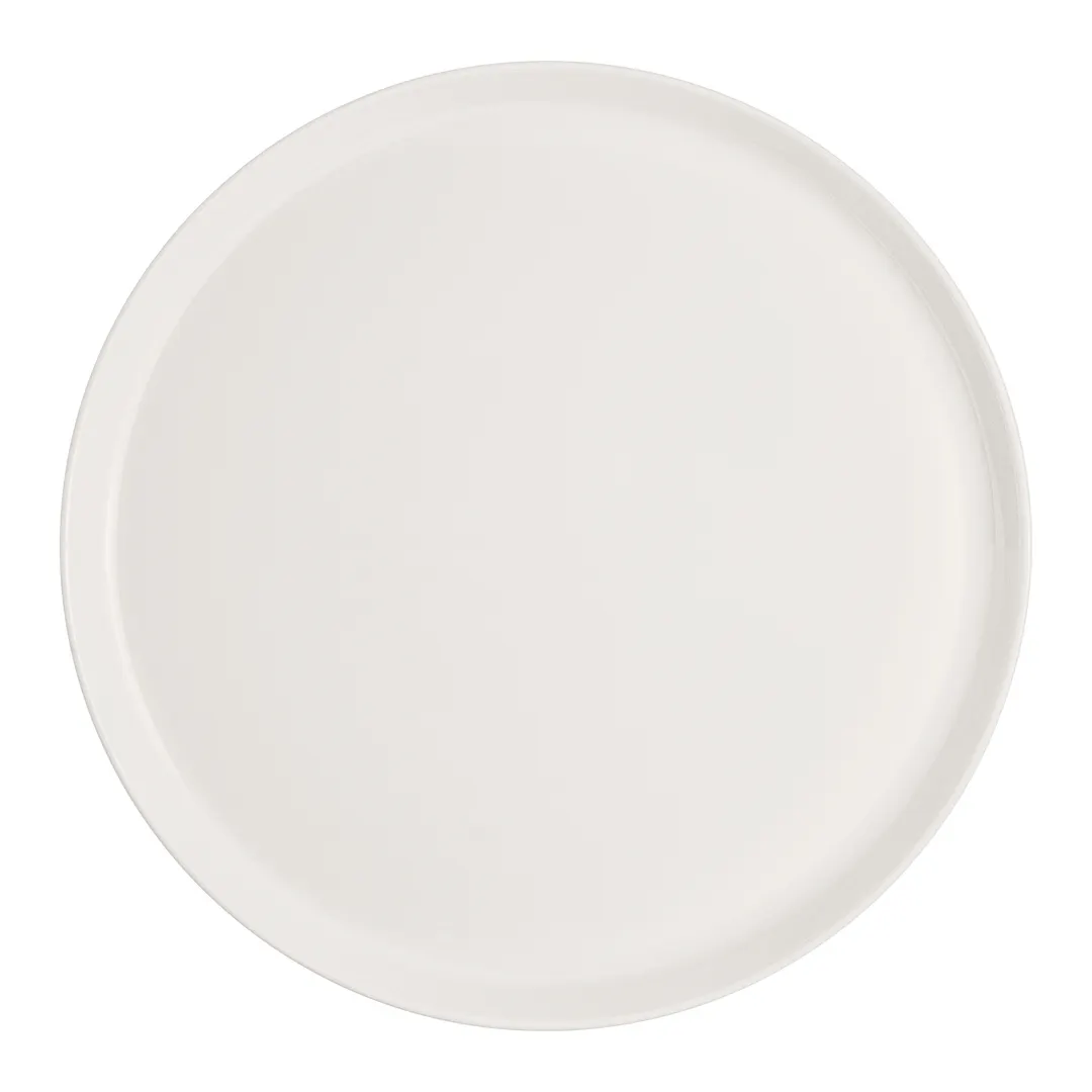 Steelite 51109ST3203 - Round China Tray, 9.5" x 0.75", White Finish Dishwasher/Oven Safe - 1 Dozen