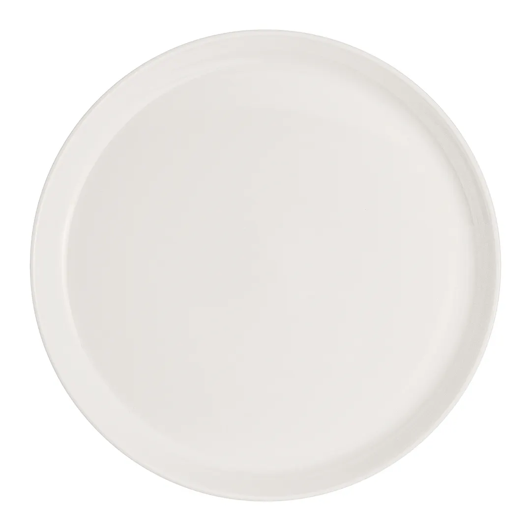 Steelite 51109ST3204 - Round China Tray, 7.5" x 0.75", White Album, Dishwasher & Oven Safe - 1 Dozen