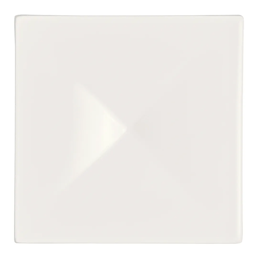 Steelite 51109ST3238 - Square White Album China Tray, 4" x 4" x 0.75", Dishwasher Safe - 1 Dozen