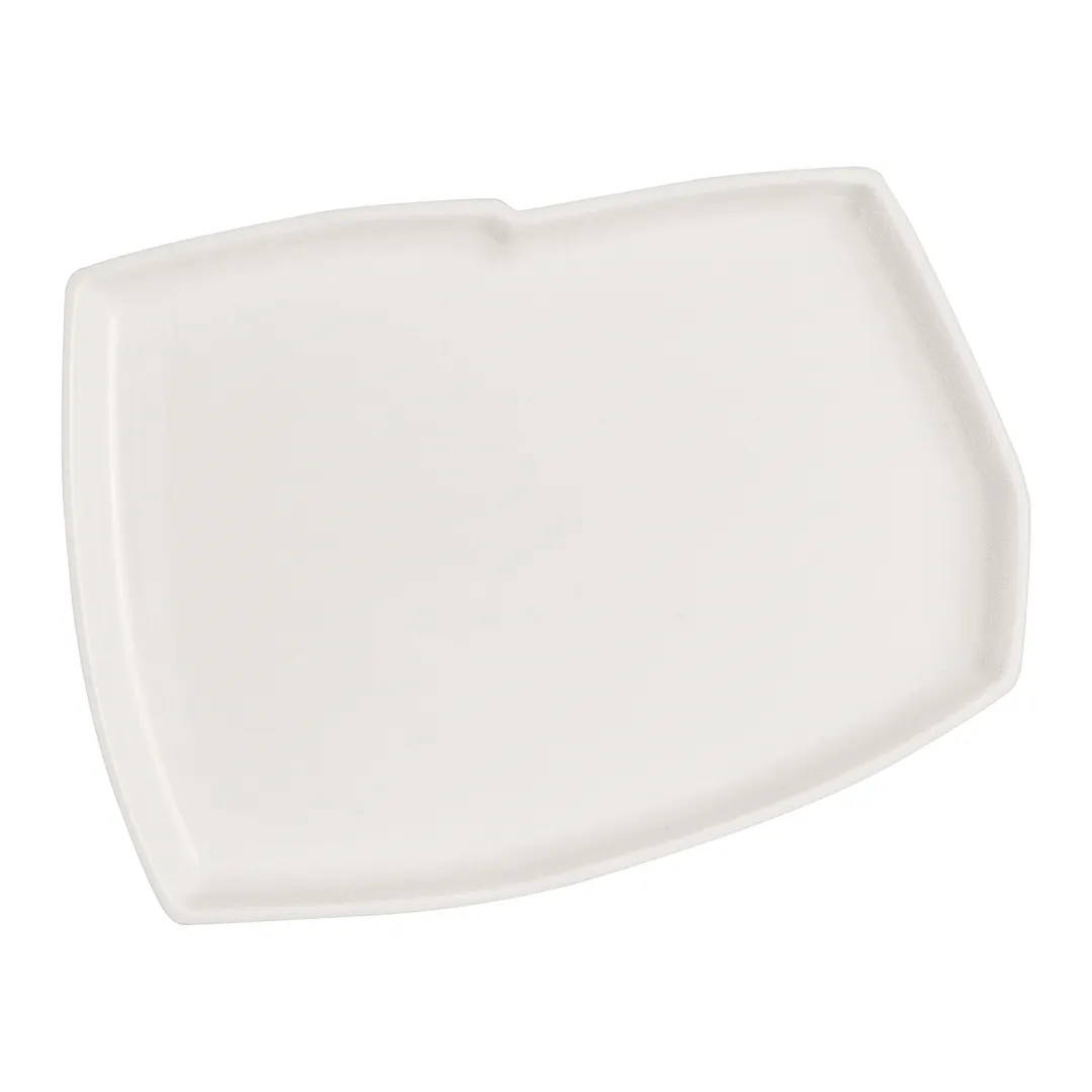 Steelite 51109ST3261 - China Tray, White, 5.875" x 4.25" x 0.625", Dishwasher Safe - 12/Case