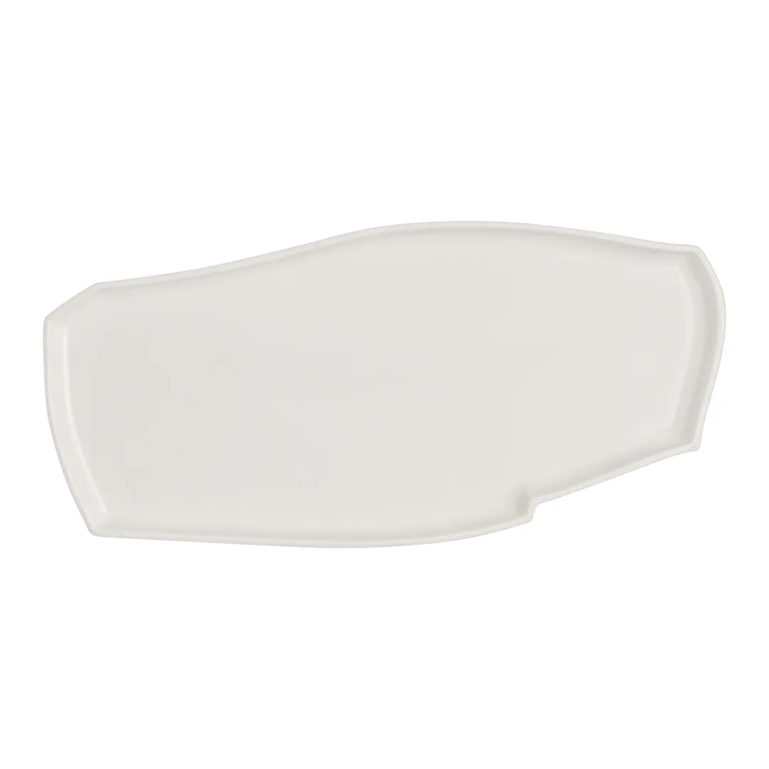 Steelite 51109ST3262 - China Tray, White, 10.25" x 4.875" x 0.625", Dishwasher/Oven Safe - 1 Dozen