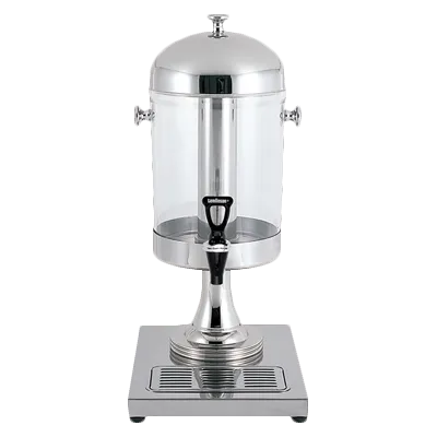 Steelite 5370S410 Juice Dispenser, 10.25" x 13.75" x 22.75", 1‑Gallon, Stainless Base, Plastic Bowl