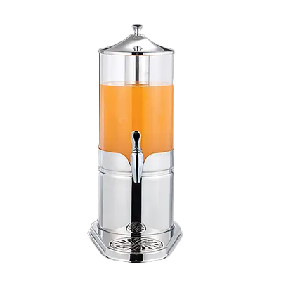 Steelite 5370S495 Juice Dispenser, 3‑Gal, 9" × 14.375" × 22.75" Steel Base, Plastic Bowl