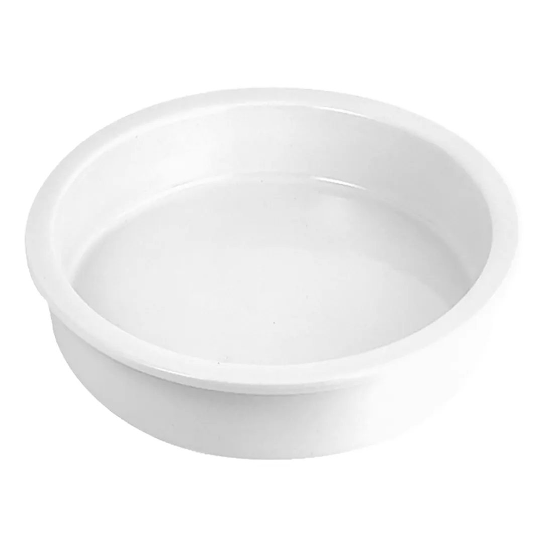 Steelite 5370S558 Porcelain Chafing Dish Insert, 3.25 Qt (12.75" x 2.5"), WNK 18/10 Stainless Steel