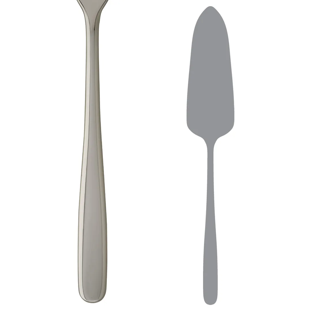 Steelite 5501J067 - La Tavola Chill Out Steel Cake Server, 10-1/4" Smooth Edge, Handle - 1 Dozen