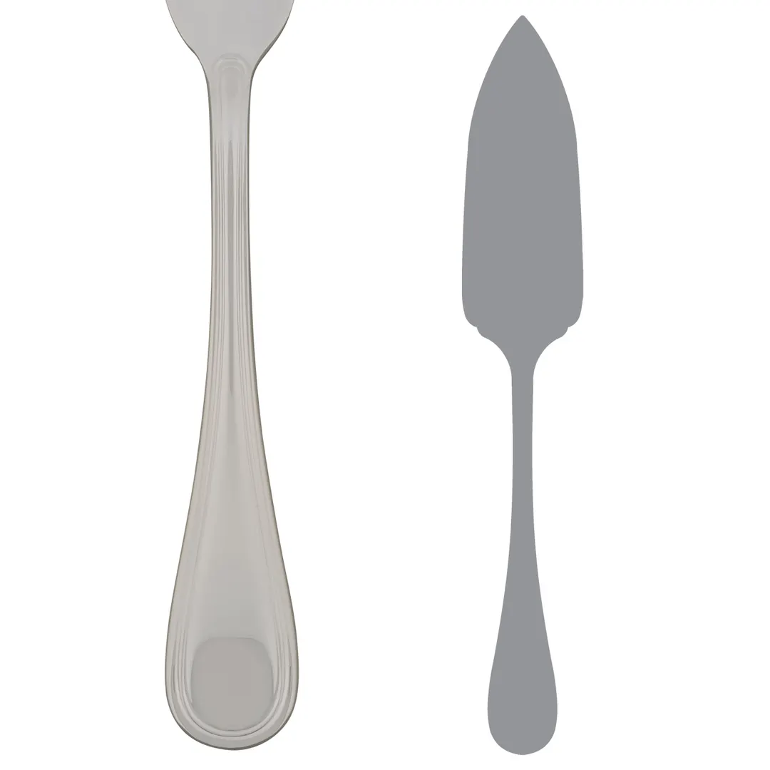 Steelite 5508J067 La Tavola Norma Cake Server, 9-3/4" Stainless Steel, Smooth Edge - 1 Dozen