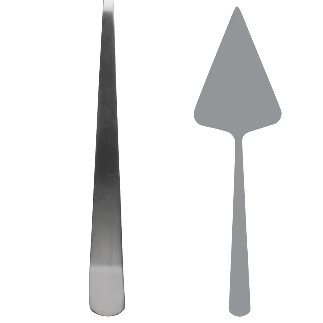 Steelite 5769SX067 Cake & Pie Server, 12.75" Angle, 18/10 Stainless Steel, 12" Length - 1 Dozen
