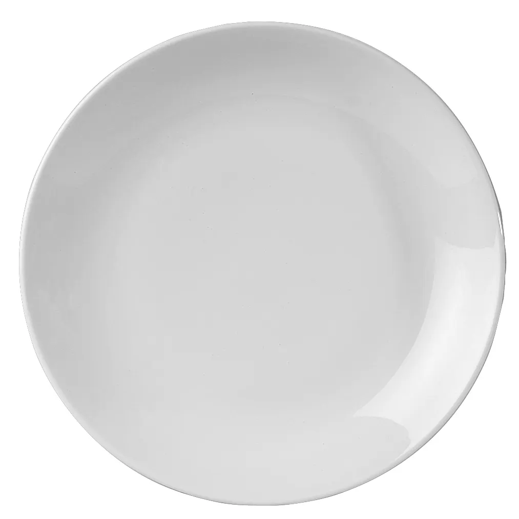Steelite 61103ST0401 - Tahara Coupe Round Porcelain Plate 11.5" Dia., Oven Safe to 500°F - 1 Dozen