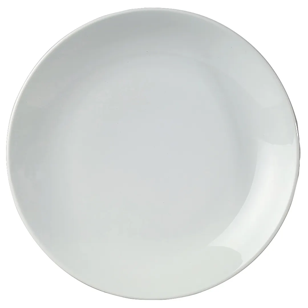 Steelite 61103ST0403 - Tahara Coupe Rim Plate10.25" x 1.25" Bone China Oven Safe to 500°F - 1 Dozen