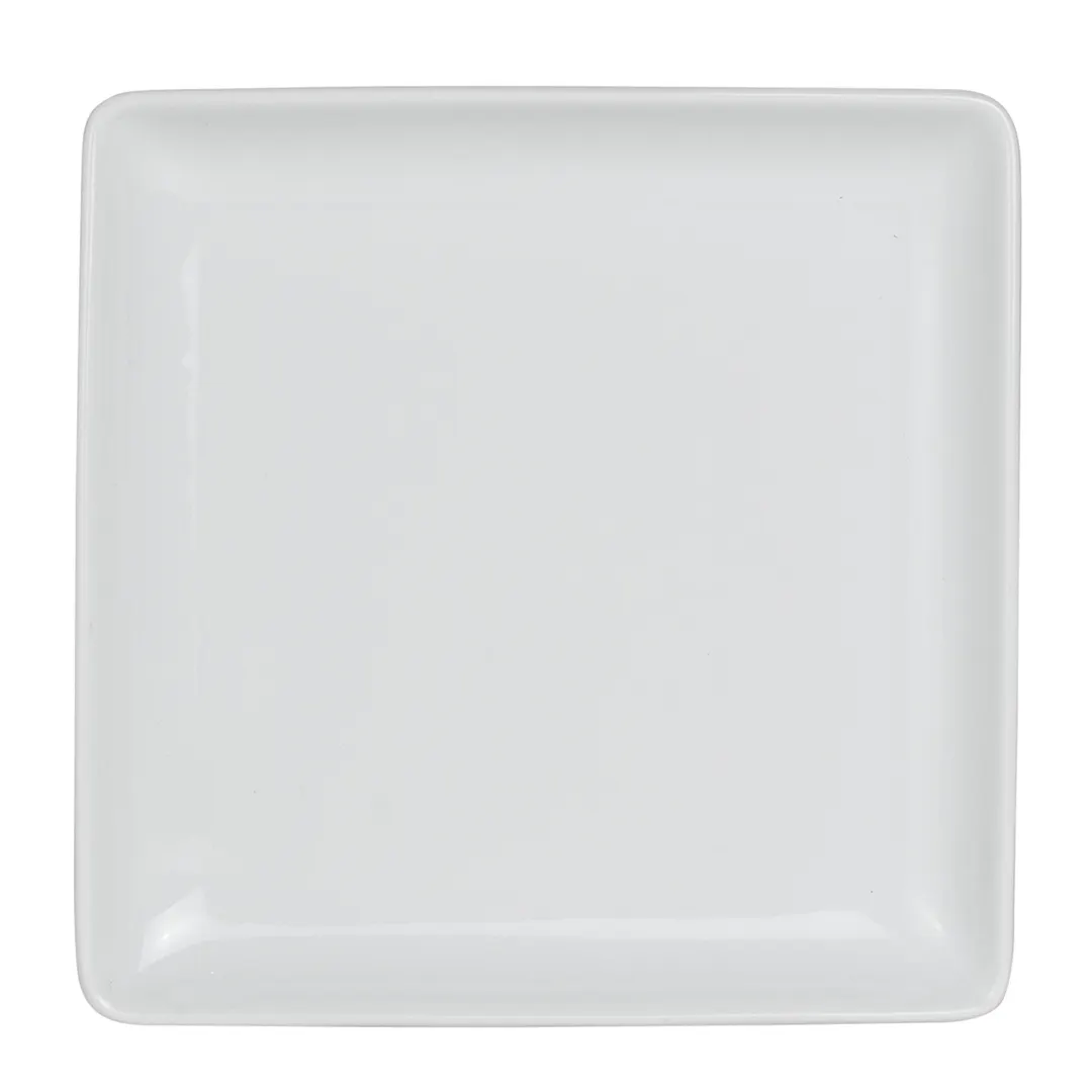 Steelite 61103ST0422 - Square China Plate, 5.625" x 5.625" x 0.75", Tahara, Oven Safe 500°F - 24/Case