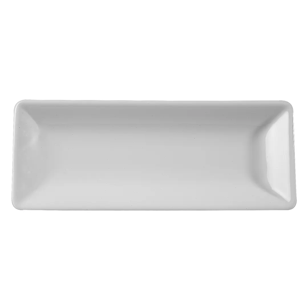 Steelite 61103ST0451 Rectangular China Plate 8.25" x 3.25" Tahara Porcelain Oven 500°F - 36/Case
