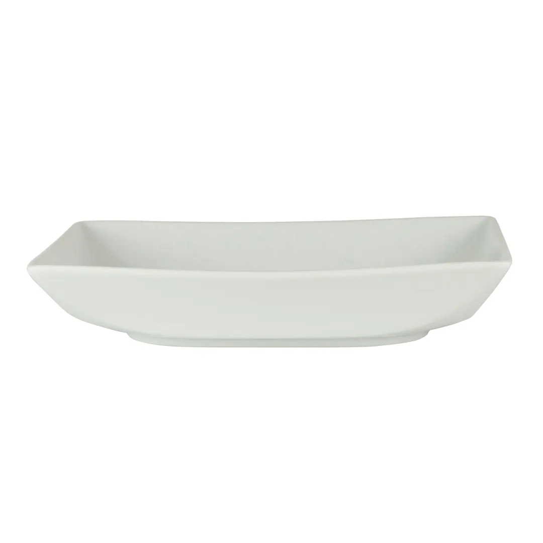 Steelite 61104ST0513 Ikon Porcelain Plate, 7.875" x 6.5" x 2.63", Oven Safe to 500°F - 36/Case