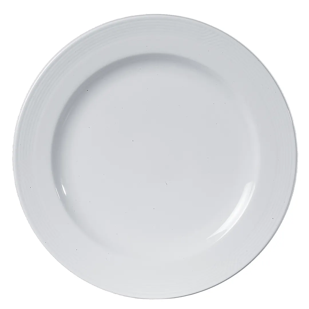 Steelite 61106ST0575 Round China Plate, 8.13" Wide Rim Porcelain, Oven Safe to 500°F - 36/Case