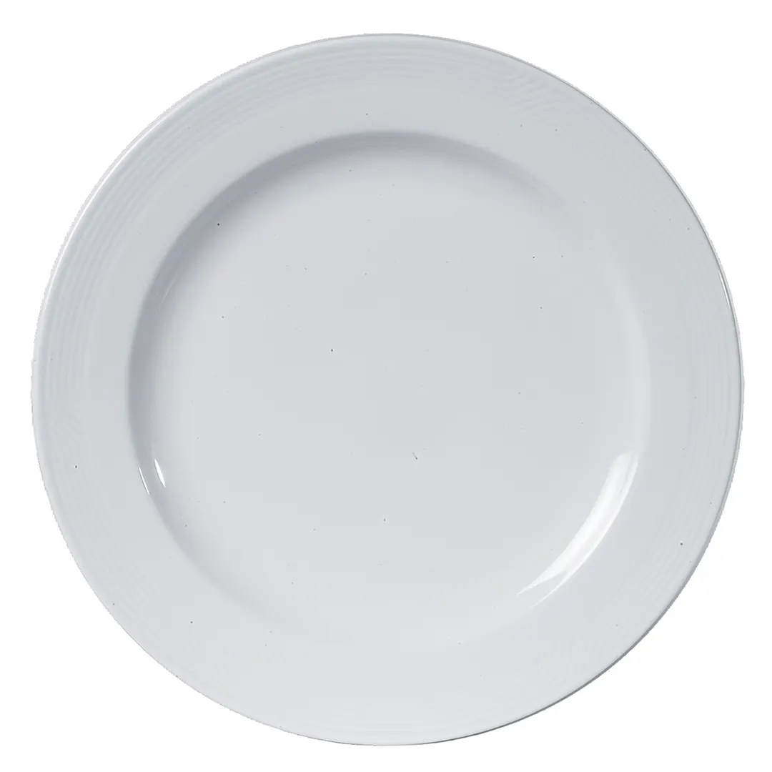 Steelite 61106ST0577 - 6.375" Round Bone China Plate, Wide Rim, Oven Safe to 500°F, Embossed - 36/Case