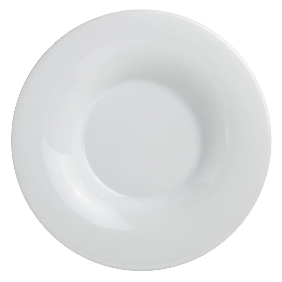 Steelite 61107ST0612 Porcelain Pasta Bowl 1.0 Qt 12.63" x 1.88" Wide Rim Oven Safe 500°F - 1 Dozen