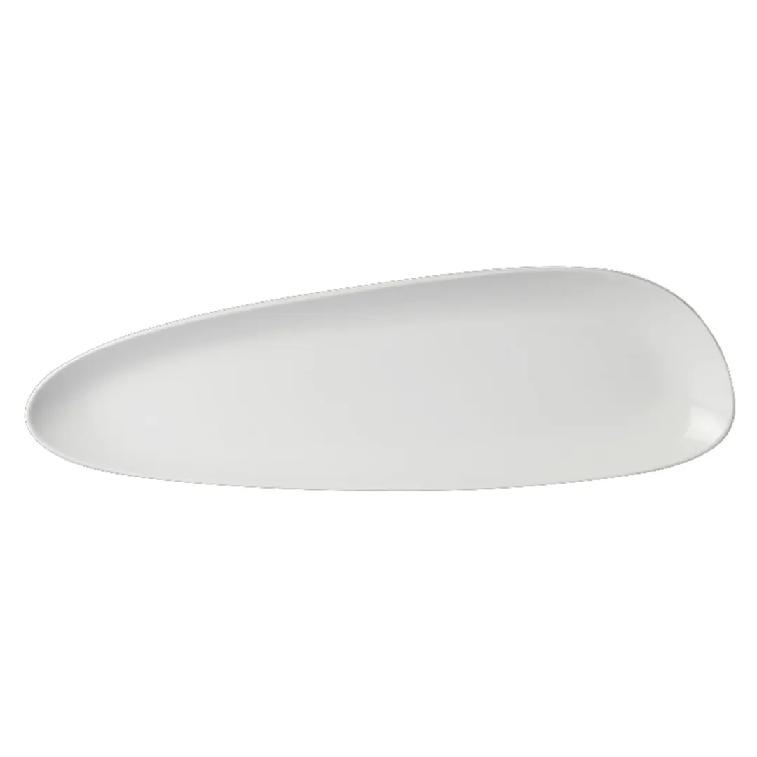 Steelite 61110ST0704 - Porcelain China Tray 16" x 4.75", Drift Finish, Oven Safe to 500°F - 1 Dozen