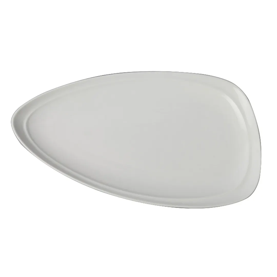 Steelite 61110ST0709 - 10.0" x 6.0" Drift Royal Porcelain Plate, Oven Safe to 500°F/258°C - 24/Case