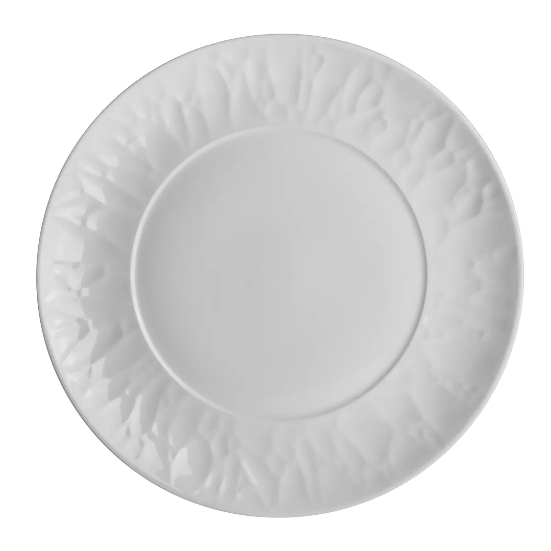 Steelite 61192ST7905 - 10.625" Round Porcelain Plate, Cool Blue-White Finish - 1 Dozen