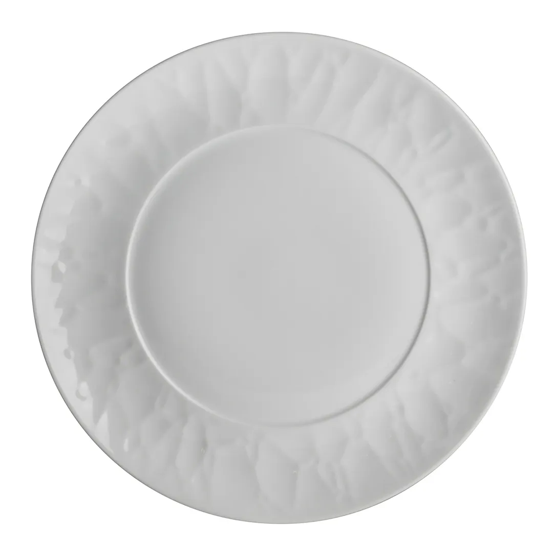 Steelite 61192ST7907 8" Round China Plate, Cool Blue‑White Porcelain Dinnerware - 1 Dozen