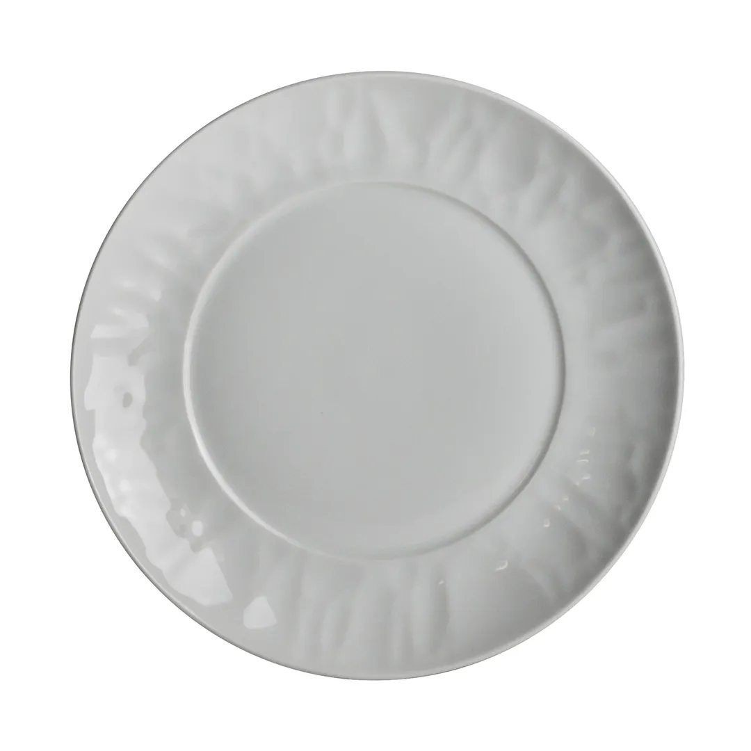 Steelite 61192ST7908 - 6.75" Round Porcelain Dinner Plate, Cool Blue-White Finish - 1 Dozen