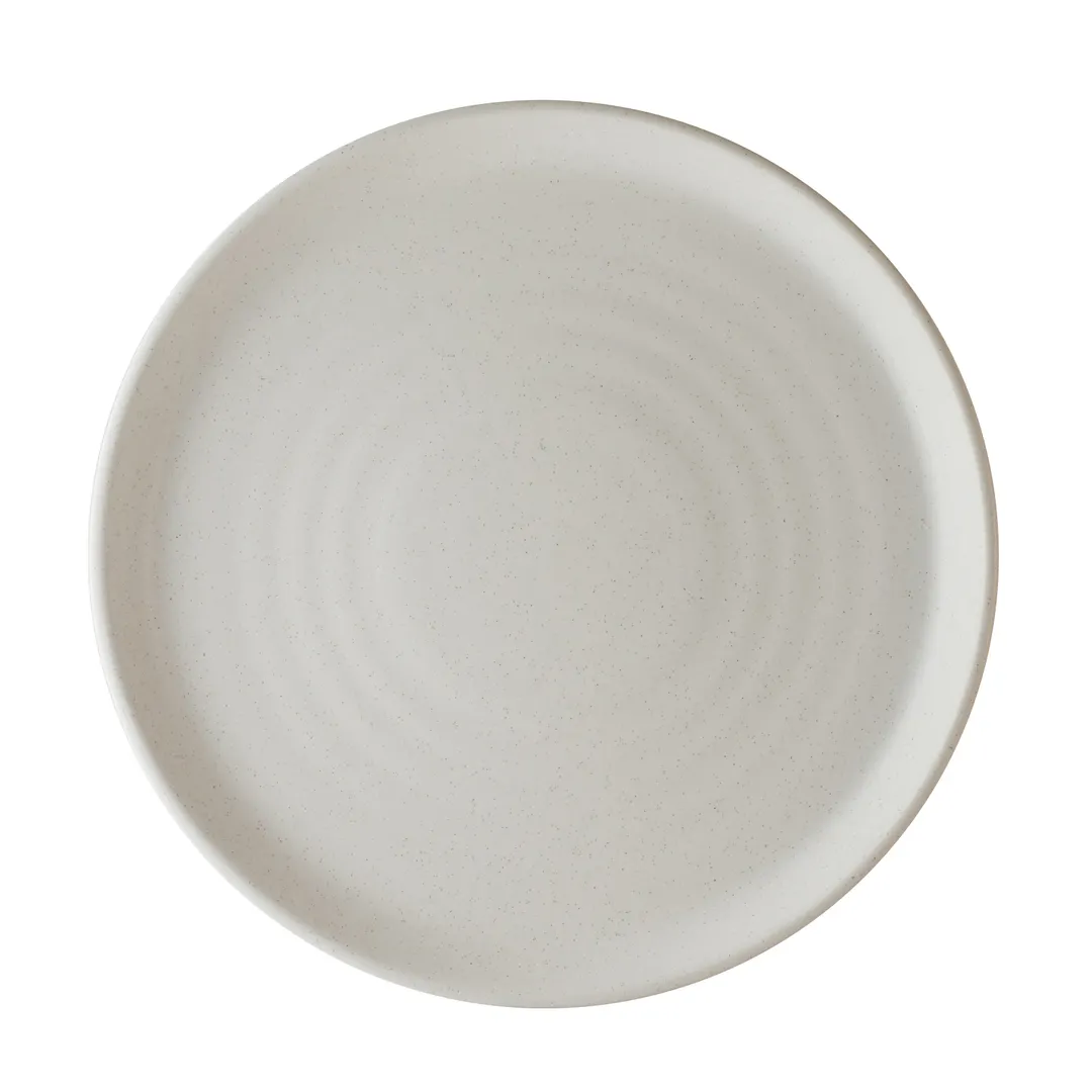 Steelite 6120RG015 Round China Plate, 10.5" Porcelain, Oven Safe to 425°F, Shell Design - 6/Case