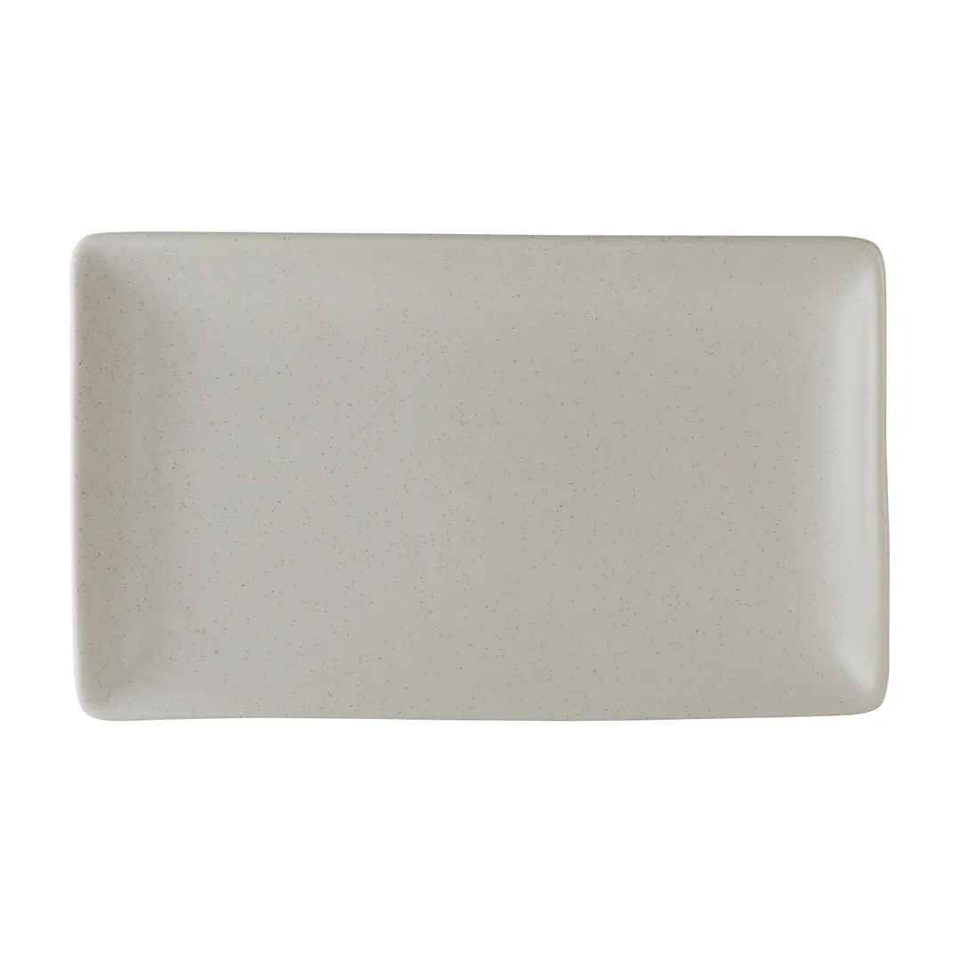 Steelite 6120RG019 Porcelain Rectangle Tray, 10" x 6", Oven Safe to 425°F - 6/Case