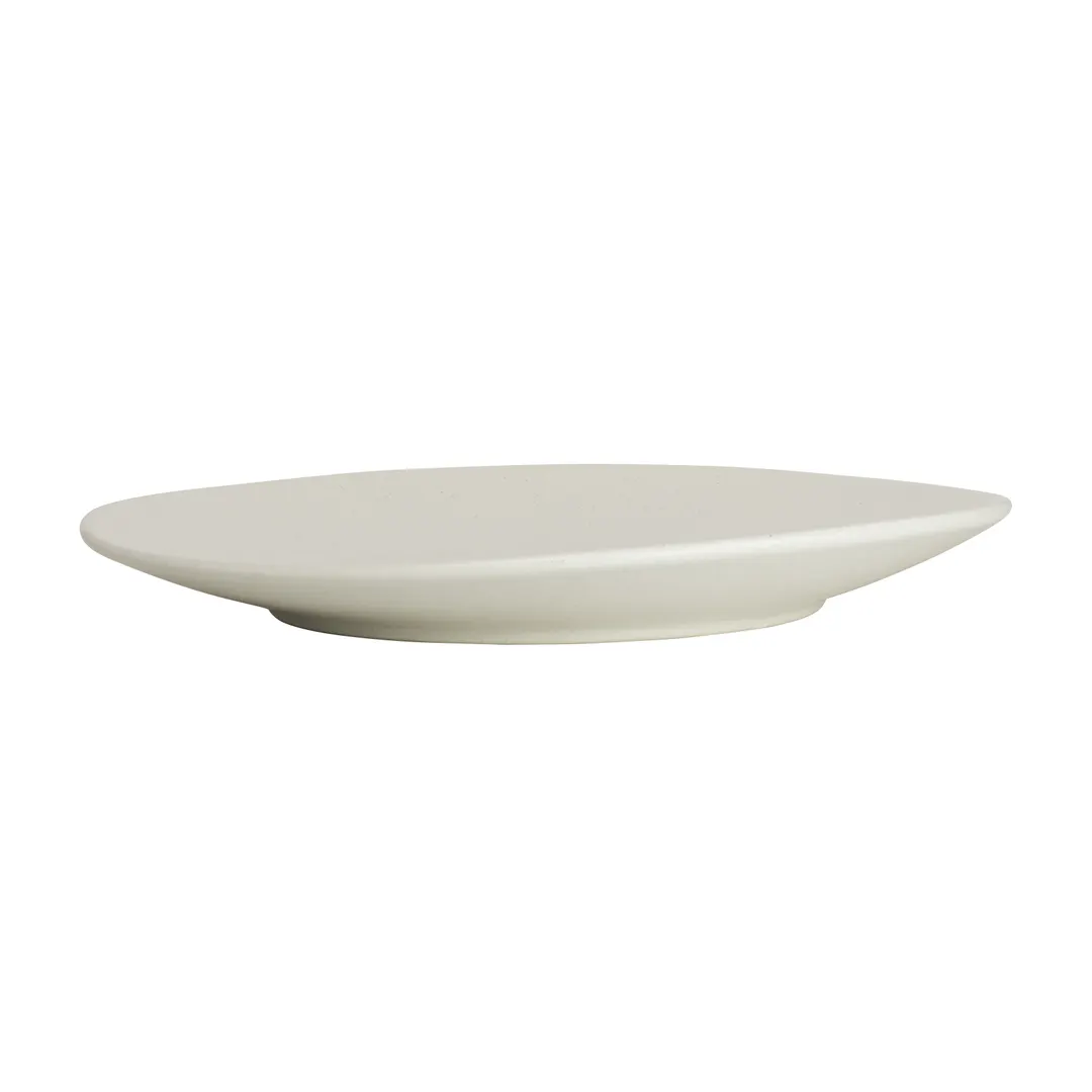 Steelite 6120RG095 Organic Coupe Plate, 11" Porcelain with Coupe Rim, Oven Safe to 425°F - 1 Dozen