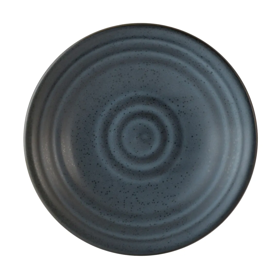 Steelite 6124RG010 Coupe Dish Plate, 7.25" x 1.5" Round Porcelain, Storm Finish, Coupe Rim - 1 Dozen