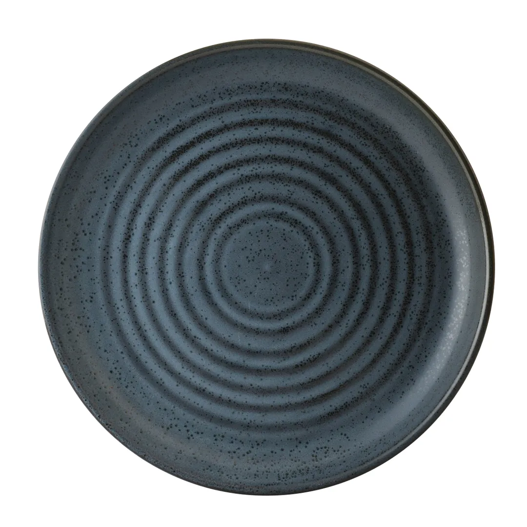 Steelite 6124RG017 Potters Storm 7.5" Round Porcelain Plate, Oven Safe to 425°F - 1 Dozen