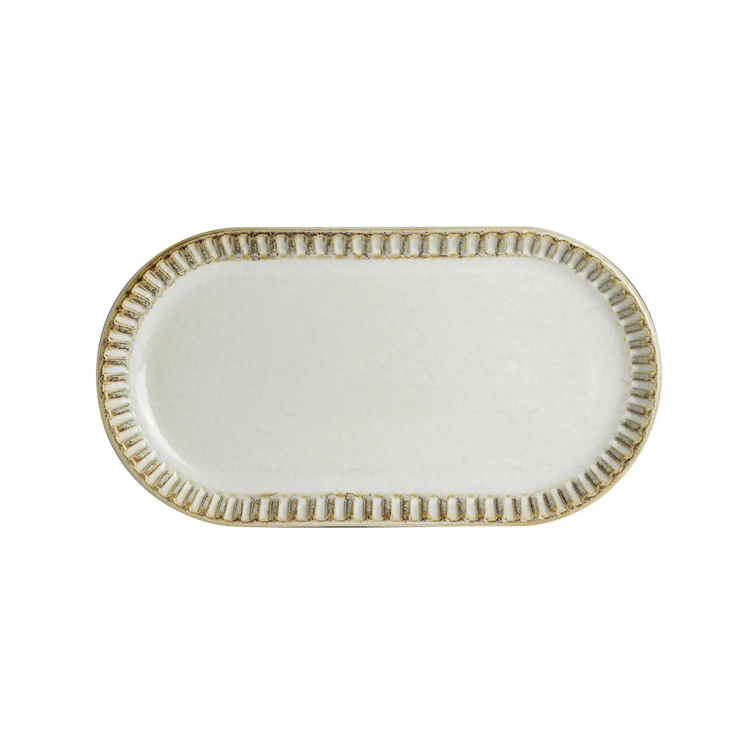 Steelite 6162RG128 - Porcelain Tray, Oblong 11.875" x 6.25" x 1.125", Oven Safe 425°F, - 1 Dozen