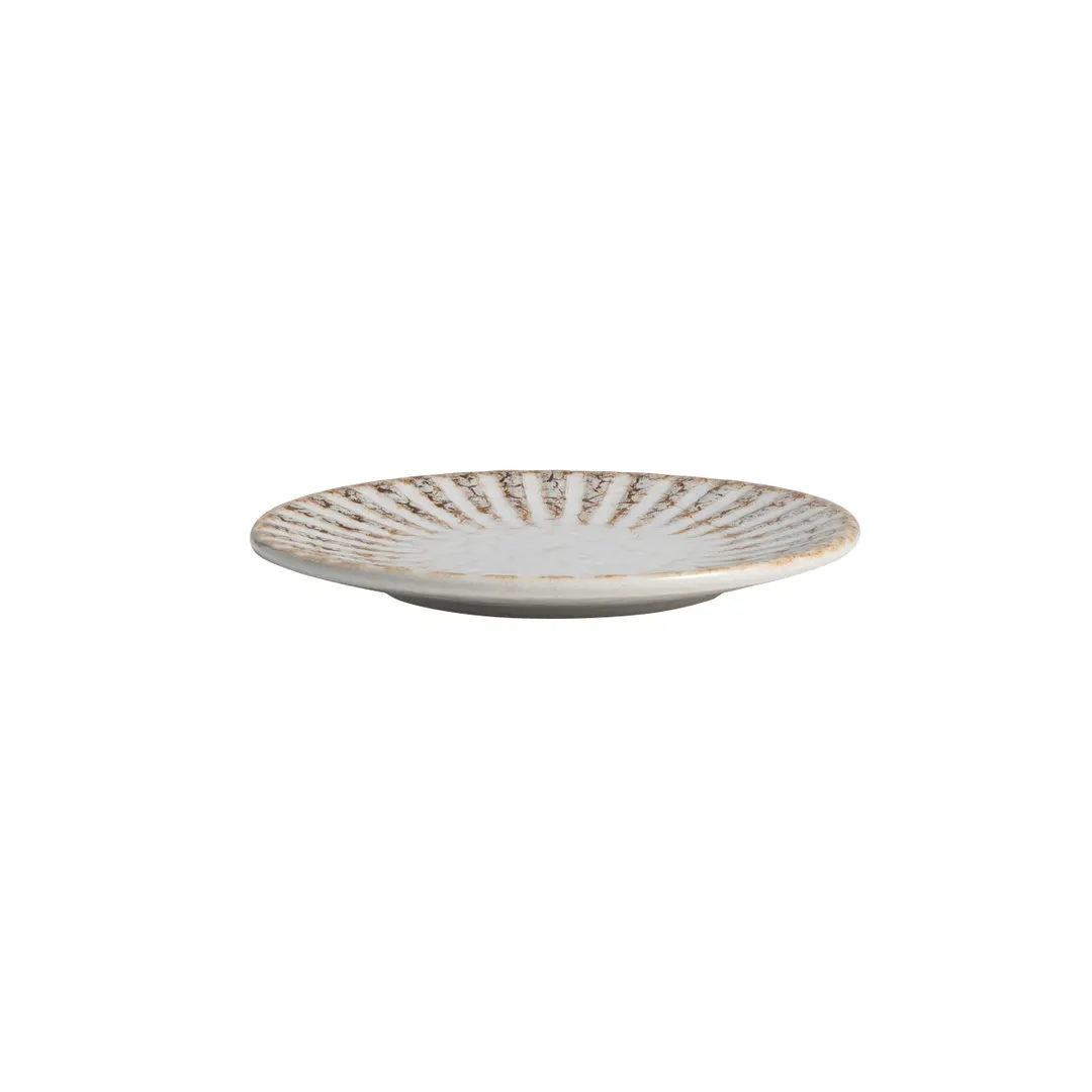 Steelite 6162RG139 - 6" Round Coupe Rim Porcelain Plate, Natural Eclectic Finish - 24/Case