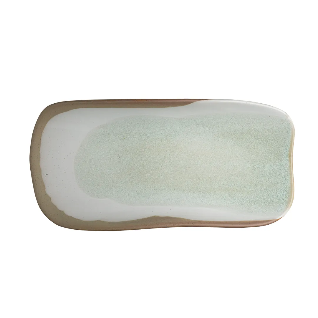 Steelite 6163RG151 Rectangular Ceramic Tray, 13" x 6" x 2.5", Dishwasher/Oven Safe 400°F, 6/Case