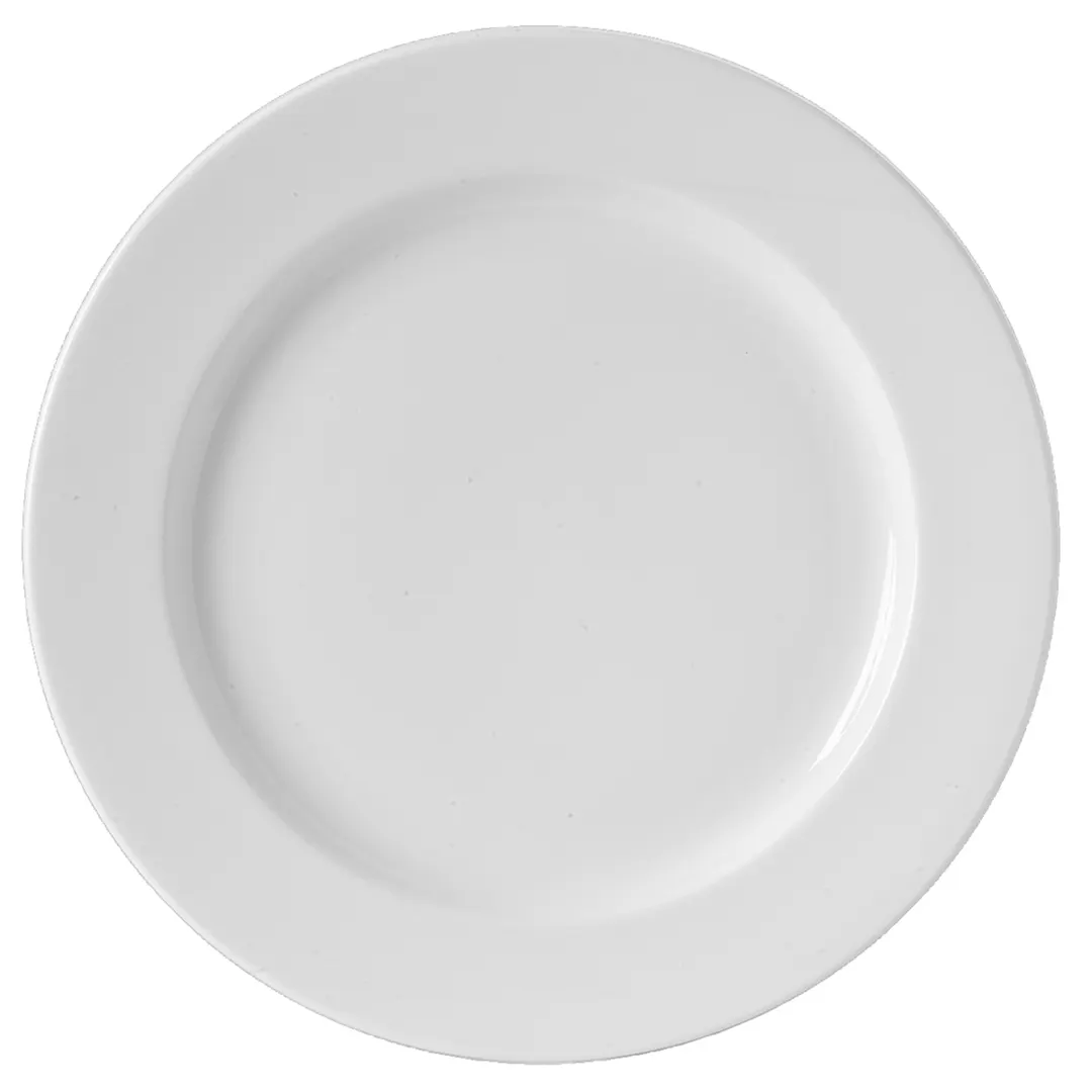 Steelite 62101ST0645 Cadence 6.375" Round Porcelain Plate, Wide Rim, Oven Safe to 500°F - 36/Case