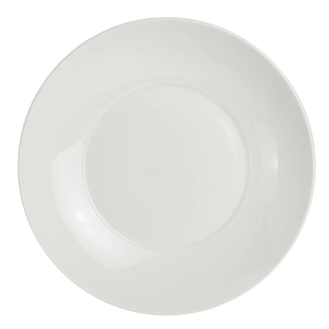 Steelite 62101ST0647 Deep Rim Round Plate 10.38" X 1.75" 1.25 Qt Porcelain Oven Safe 500°F - 1 Dozen