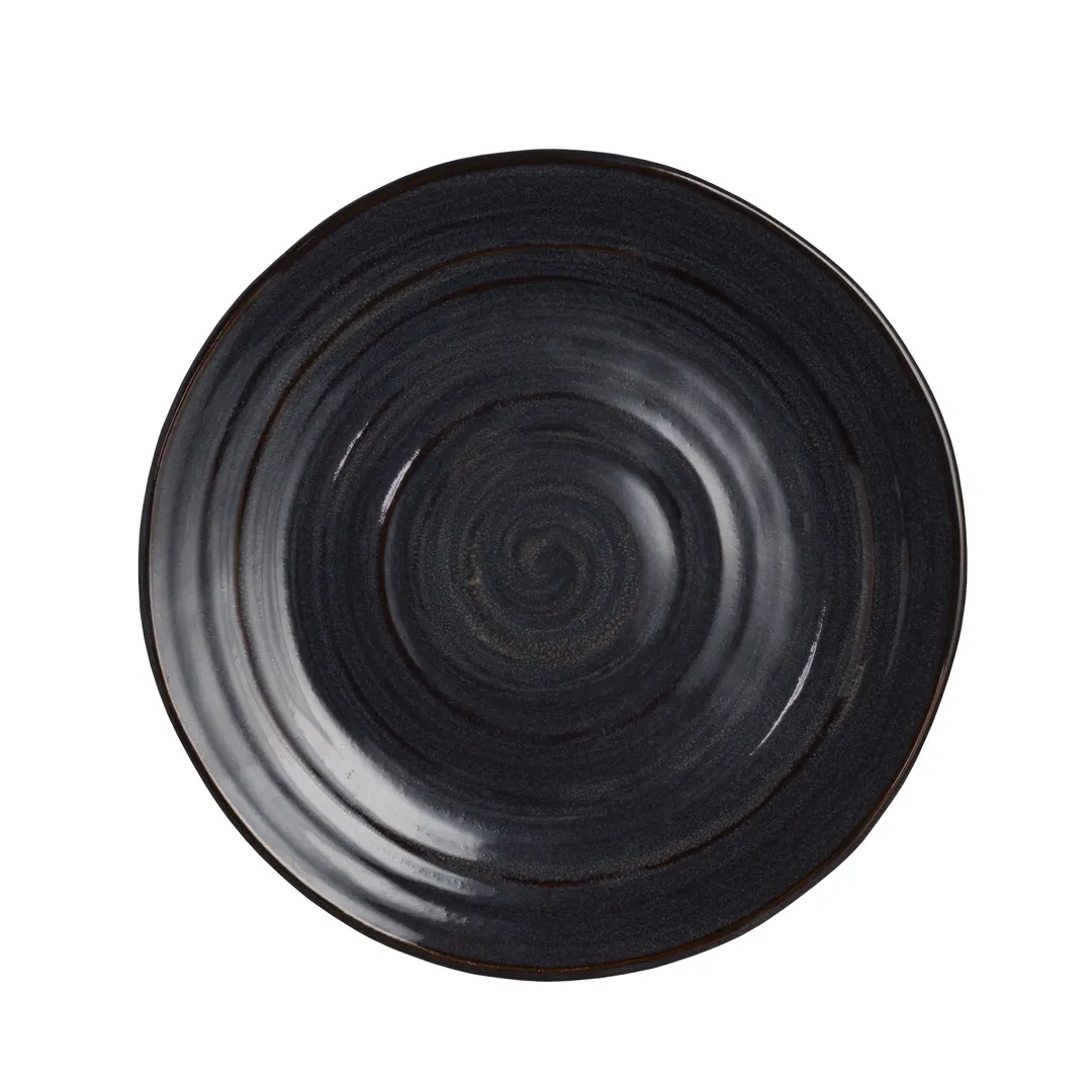 Steelite 6213FA001 - 10" Round Porcelain China Plate, Azores Caldeira Folio Design - 1 Dozen