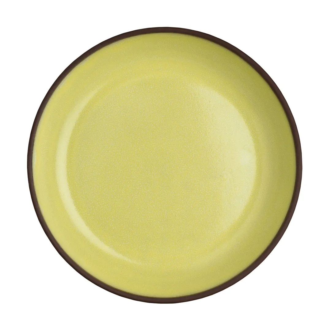 Steelite 6214RT000 Deep Rim Plate 6.375" x 1.125" 10 oz Spice Saffron Oven Safe to 425°F - 1 Dozen