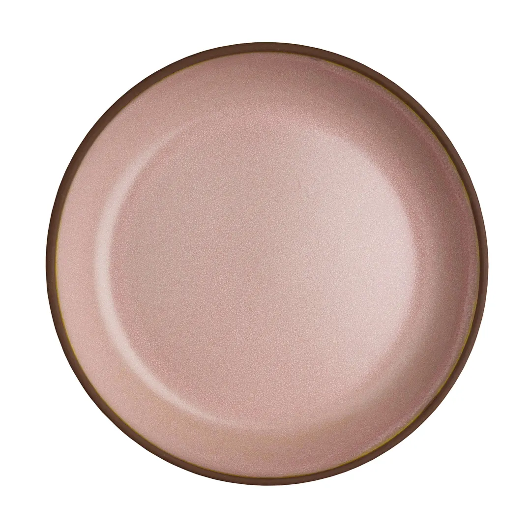 Steelite 6215RT000 Plate, 6.375" x 1.125", 10 oz, Pink Pepper Porcelain, Oven Safe 425°F - 1 Dozen