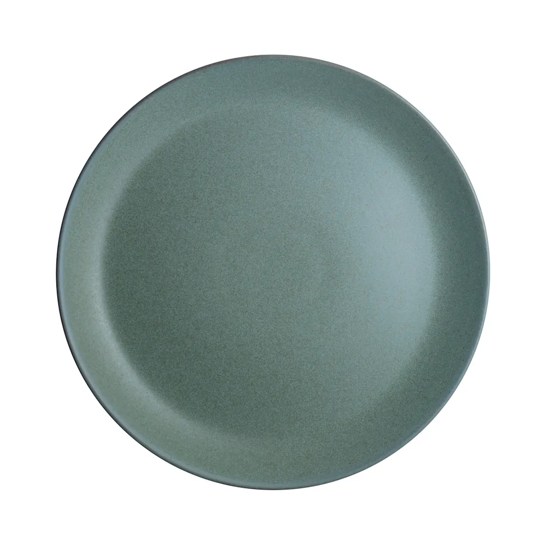 Steelite 6218RT020 - Coupe Plate, 10.625" Diameter, Porcelain, Carnaby Teal Oven Safe 425°F - 24/Case