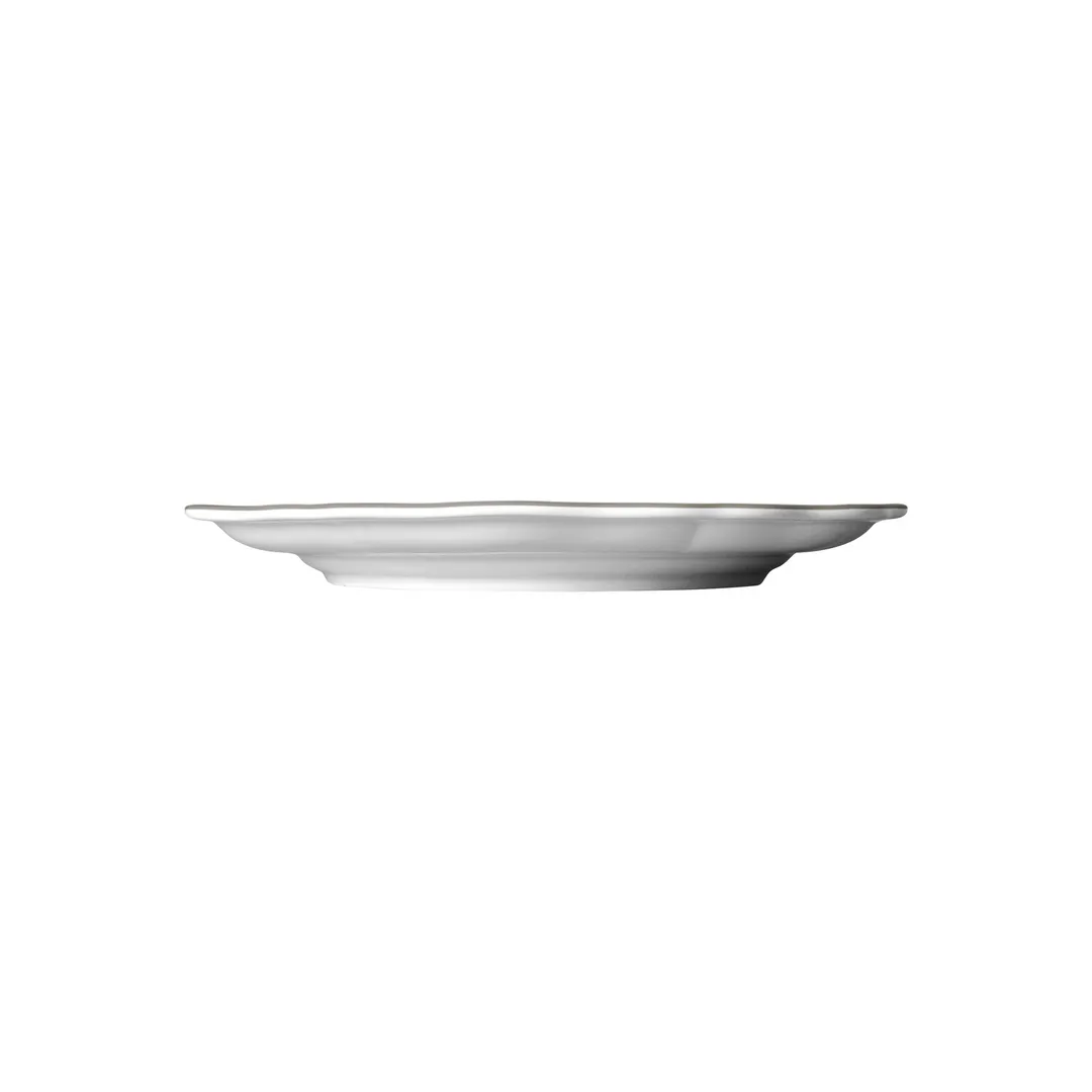Steelite 62526FP812 - 9" Round Porcelain Plate Hannah Slate Scalloped Edge Folio Rim - 1 Dozen