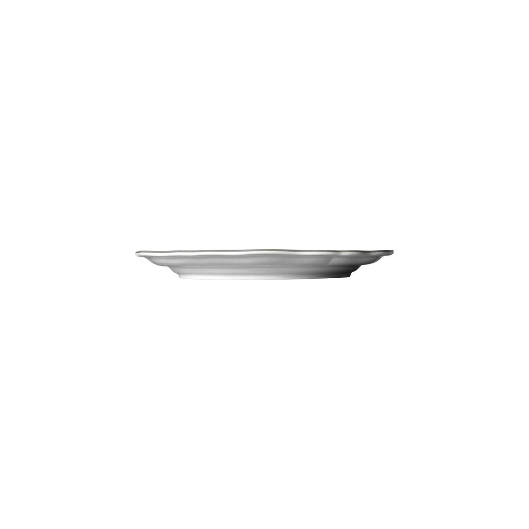 Steelite 62531FP813 - 6.5" Round Porcelain Plate, Giselle Slate Folio, Scalloped Edge - 1 Dozen