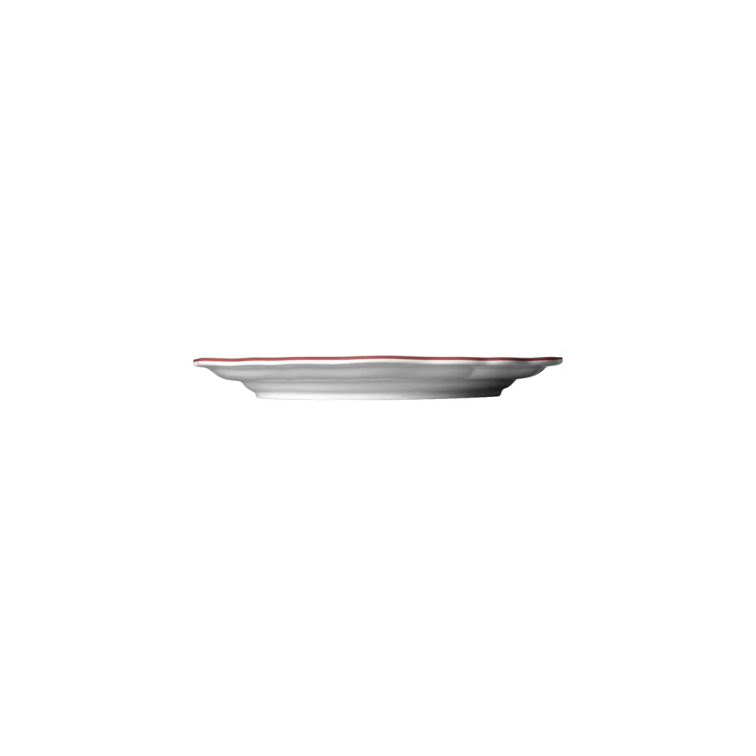 Steelite 62535FP813 China Plate, 6.5" Round Porcelain in Giselle Maroon Scalloped Edge - 1 Dozen