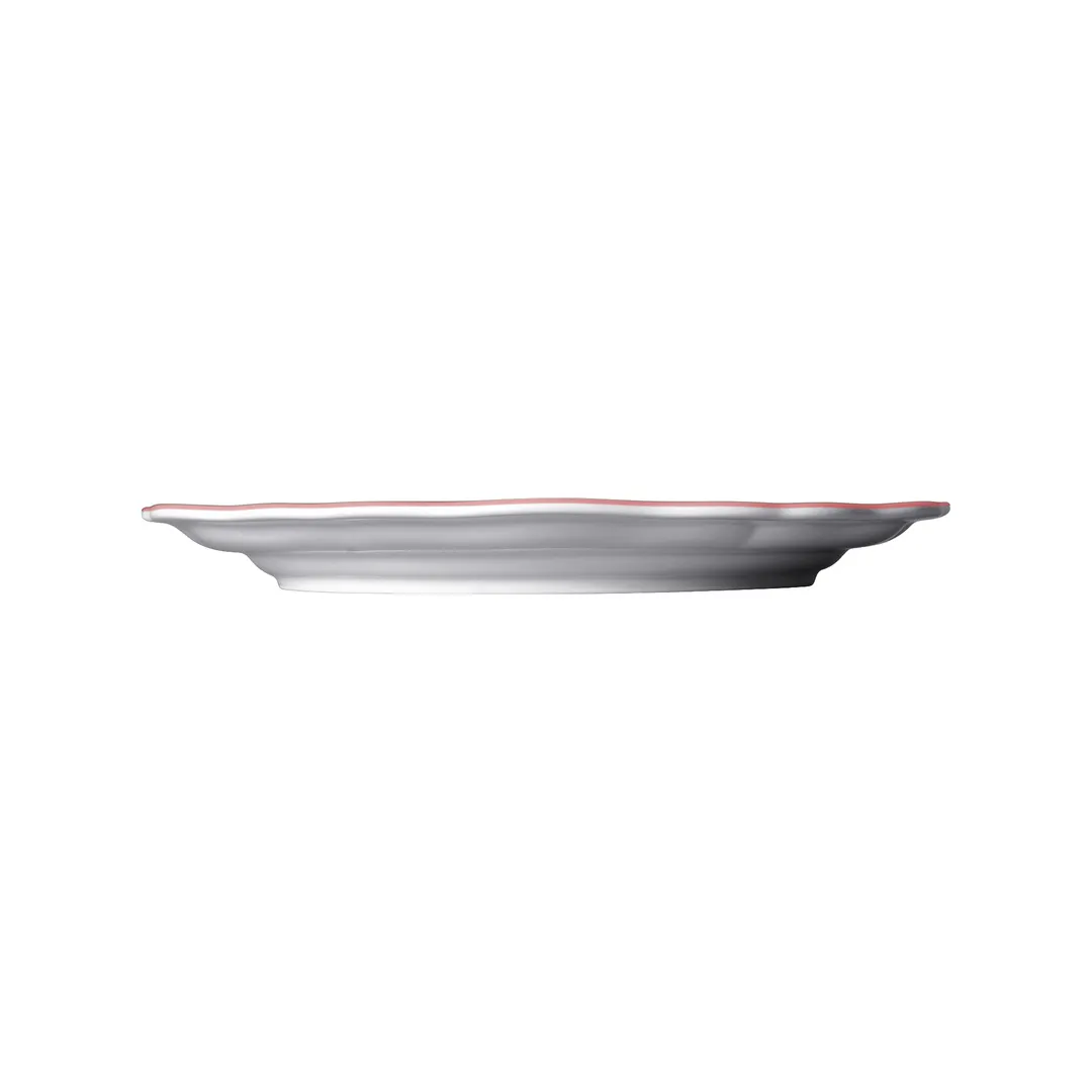 Steelite 62537FP811 Round Porcelain Plate, 10.25" Scalloped Edge, Marisa Rose Pattern - 1 Dozen
