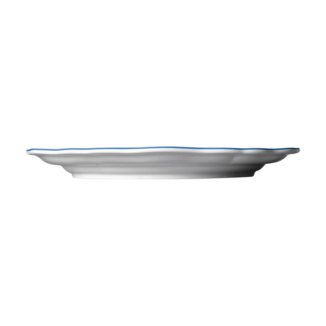 Steelite 62560FP810 11.25" Round Porcelain Plate, Adelina Catalina Folio, Scalloped Edge - 1 Dozen