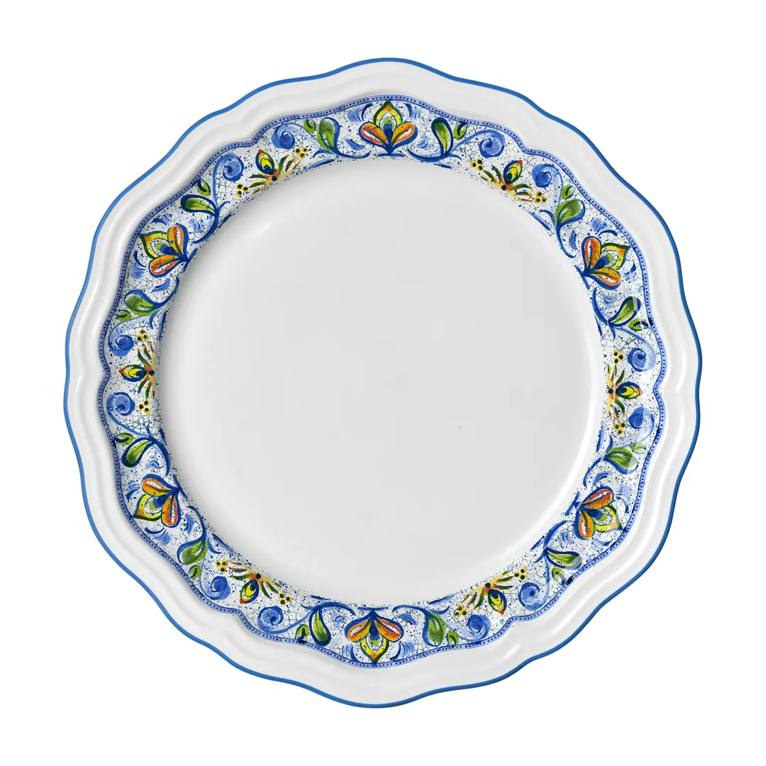 Steelite 62560FP810 11.25" Round Porcelain Plate, Adelina Catalina Folio, Scalloped Edge - 1 Dozen