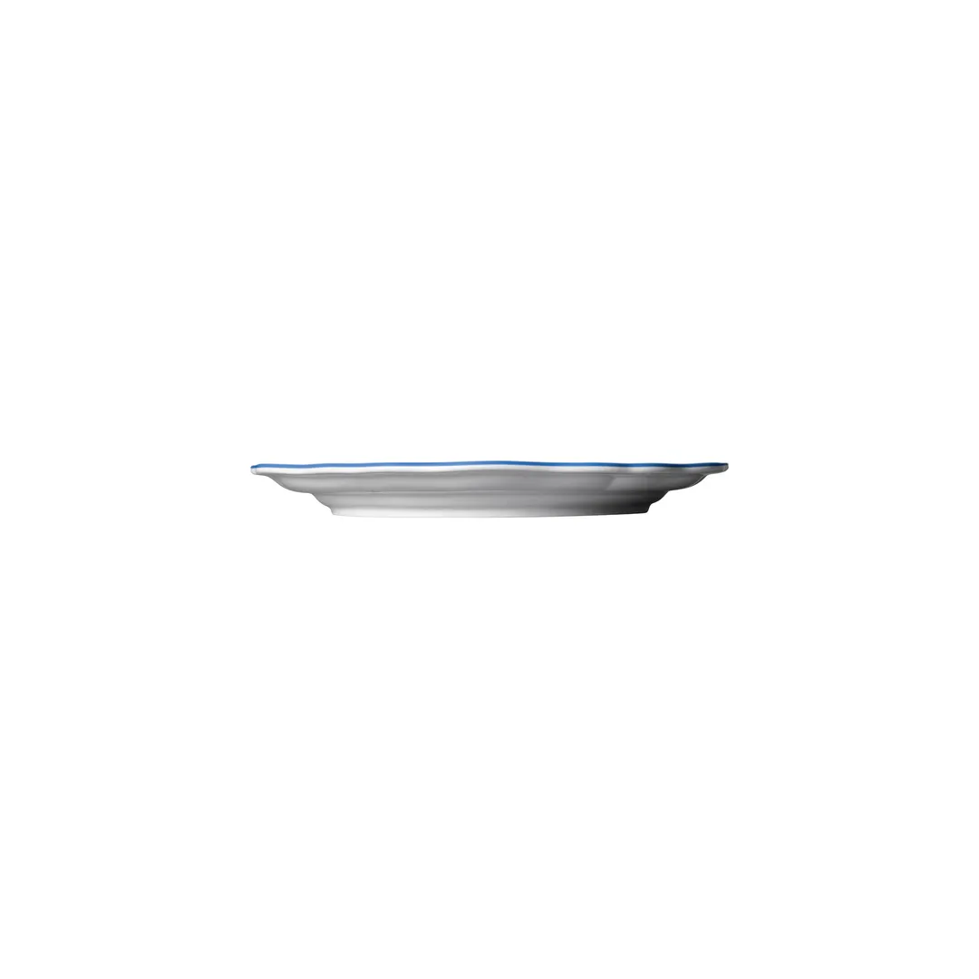 Steelite 62560FP813 Rim Plate, 6.5" Round Porcelain Dinner Plate with Scalloped Edge - 1 Dozen