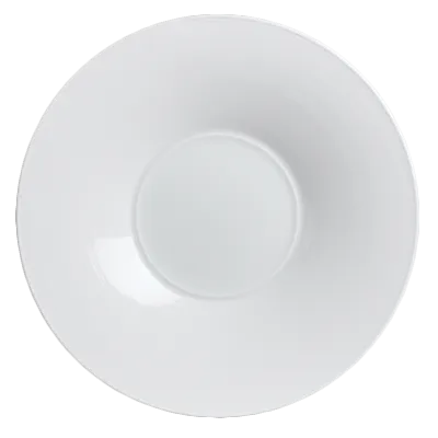 Steelite 6300P005 - 12" Broad Rim Plate, Round Porcelain, Aura, Oven Safe to 465°F, 6/Case