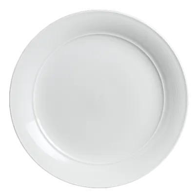 Steelite 6300P006 Medium Rim 12" Aura Round Porcelain Dinner Plate, Oven Safe to 465°F - 6/Case