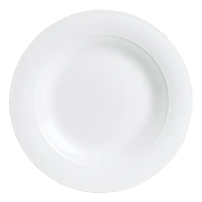 Steelite 6300P010 - Rim Plate 10.5" Round Porcelain Aura, Med Rim, Oven Safe 465°F/239°C - 1 Dozen