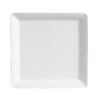Steelite 6300P102 - Square Porcelain Tray, Aura, 5.125" x 5.125", Oven Safe to 465°F - 24/Case
